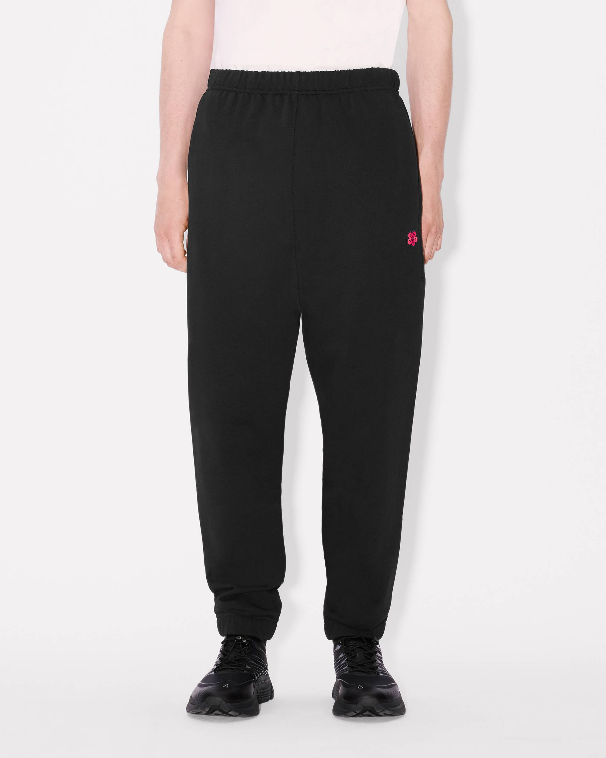 Jogger in jersey di cotone FE65PA8254MF 99J KENZO Black 