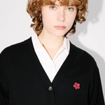 Cardigan in lana merinos FF62CA7173LB 99J KENZO Black 