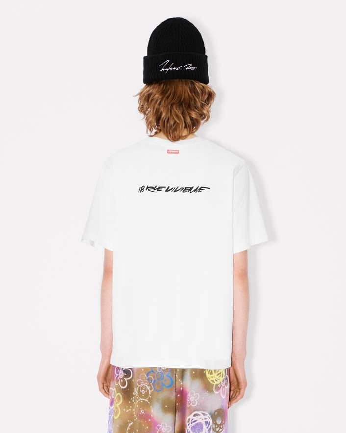 T-Shirt manica corta FF62TS5544SG 02 KENZO Offwhite 