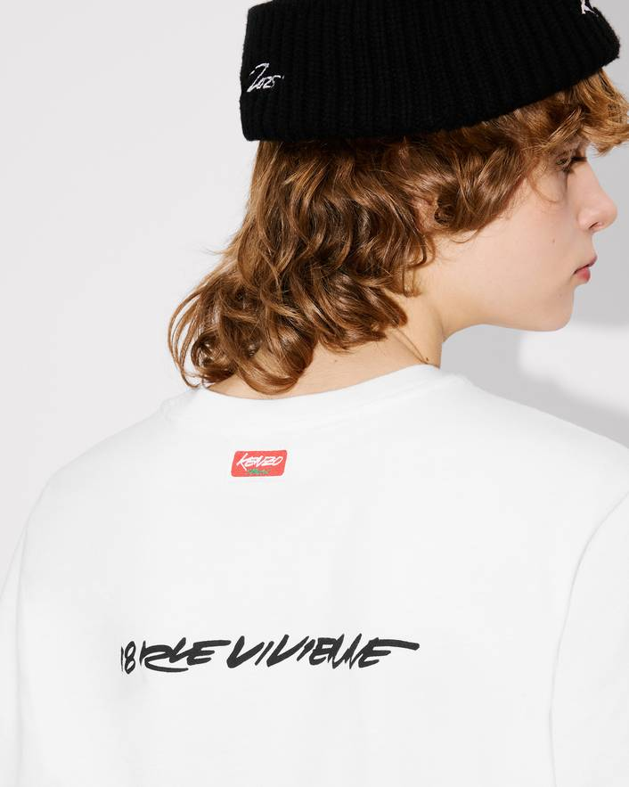T-Shirt manica corta FF62TS5544SG 02 KENZO Offwhite 