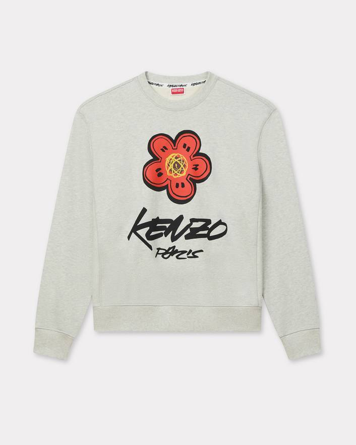 Felpa girocollo FF65SW2524MC 93 KENZO Grigio 