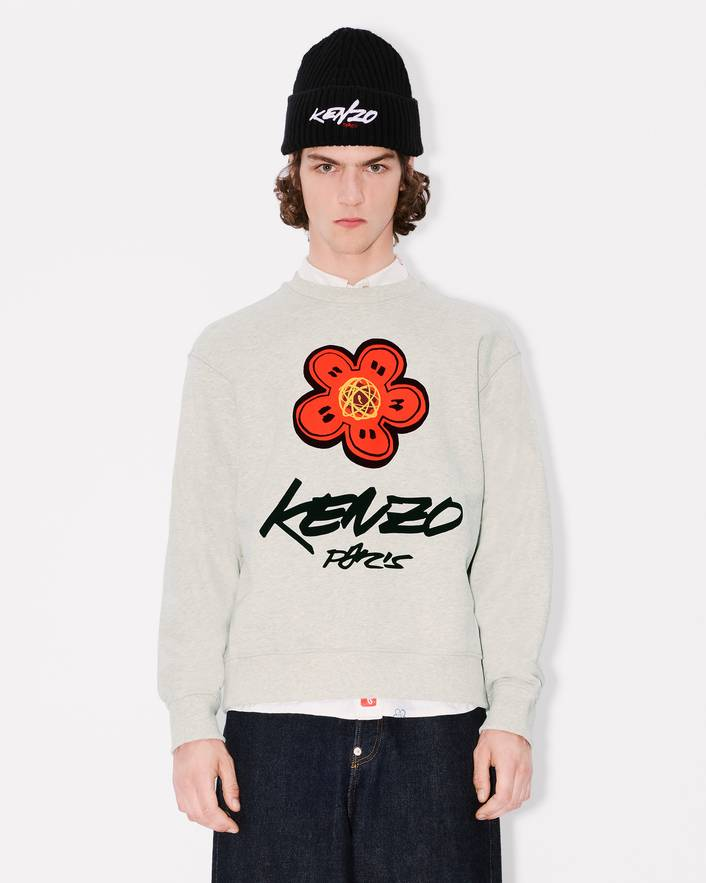 Felpa girocollo FF65SW2524MC 93 KENZO Grigio 