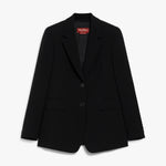 Blazer monopetto in cady 2526046161 001 MAX MARA STUDIO Nero 