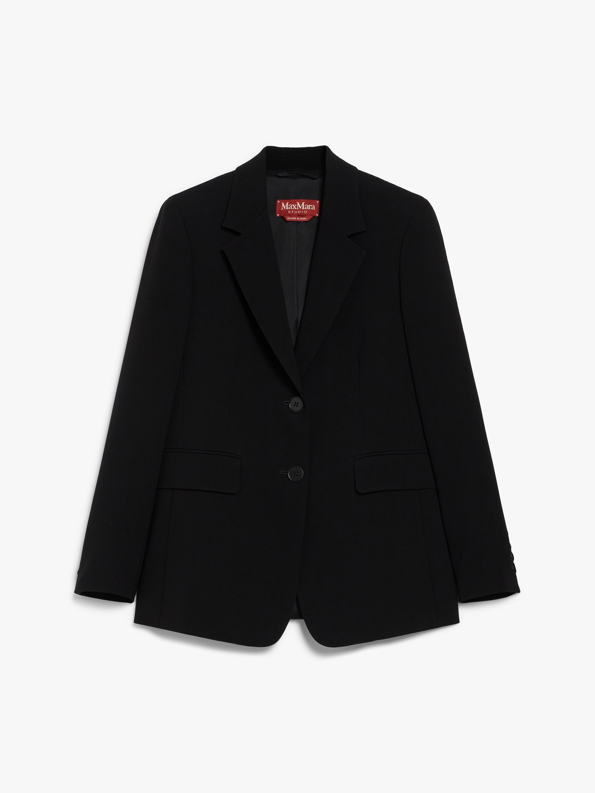 Blazer monopetto in cady 2526046161 001 MAX MARA STUDIO Nero 