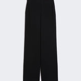 Pantalone largo in cady 2526136011 001 MAX MARA STUDIO Nero 
