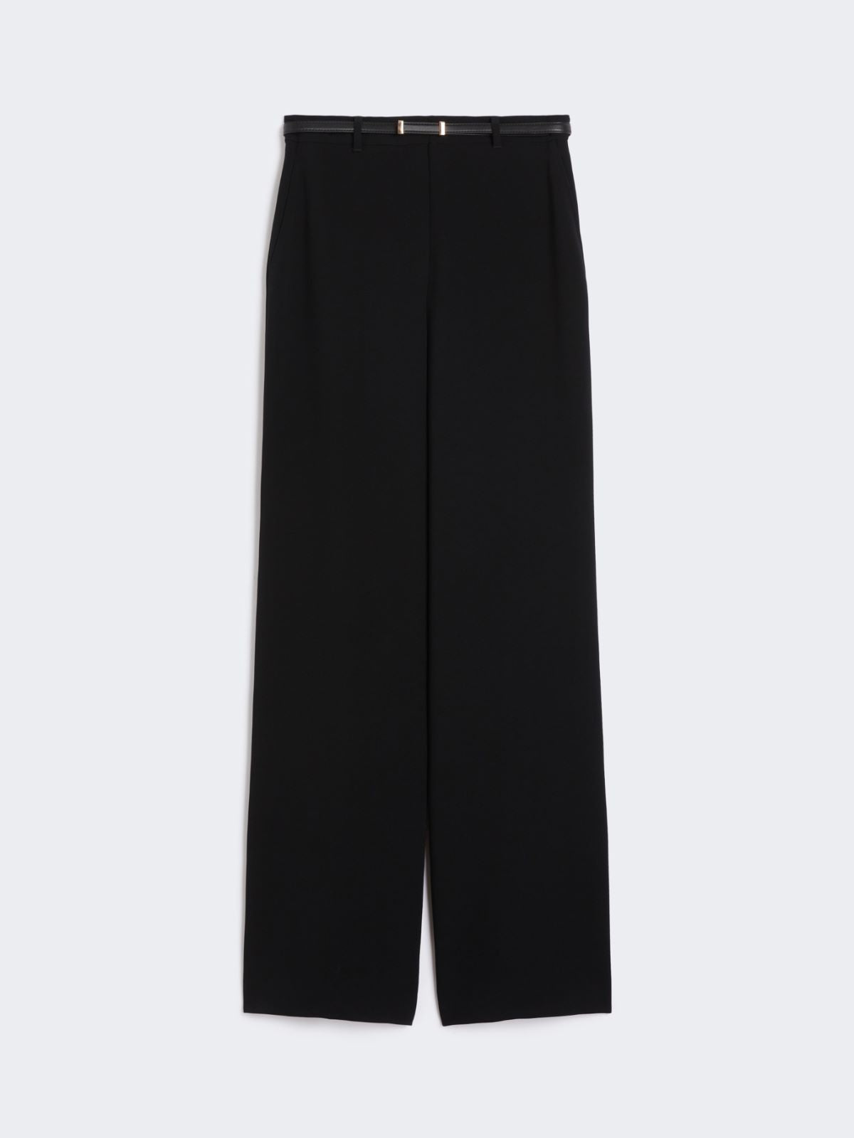 Pantalone largo in cady 2526136011 001 MAX MARA STUDIO Nero 