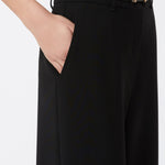 Pantalone largo in cady 2526136011 001 MAX MARA STUDIO Nero 