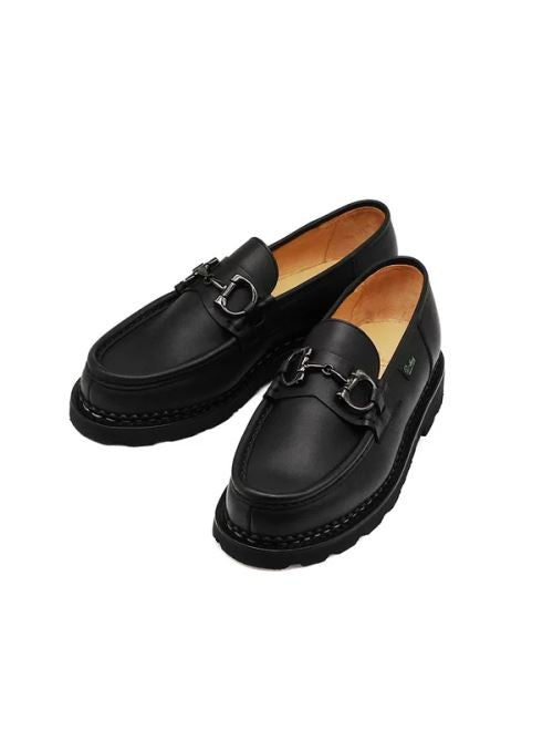 Mocassino in pelle con morsetti 202715 REIMS MORS LIS NOIR INK PARABOOT Black 