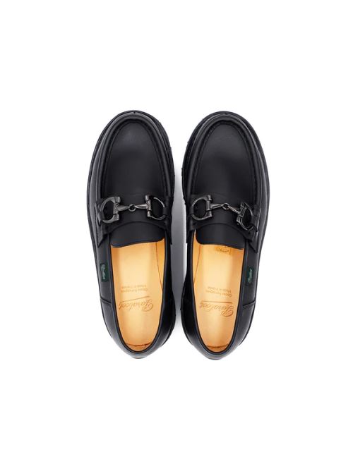 Mocassino in pelle con morsetti 202715 REIMS MORS LIS NOIR INK PARABOOT Black 