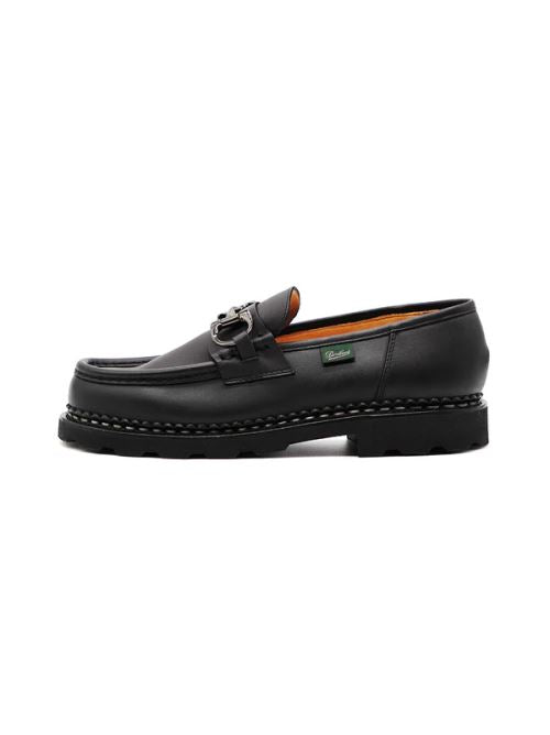 Mocassino in pelle con morsetti 202715 REIMS MORS LIS NOIR INK PARABOOT Black 