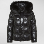 Piumino lucido in nylon ripstop PED5123 01181752 NER PEUTEREY Black 