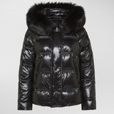 Piumino lucido in nylon ripstop PED5123 01181752 NER PEUTEREY Black 
