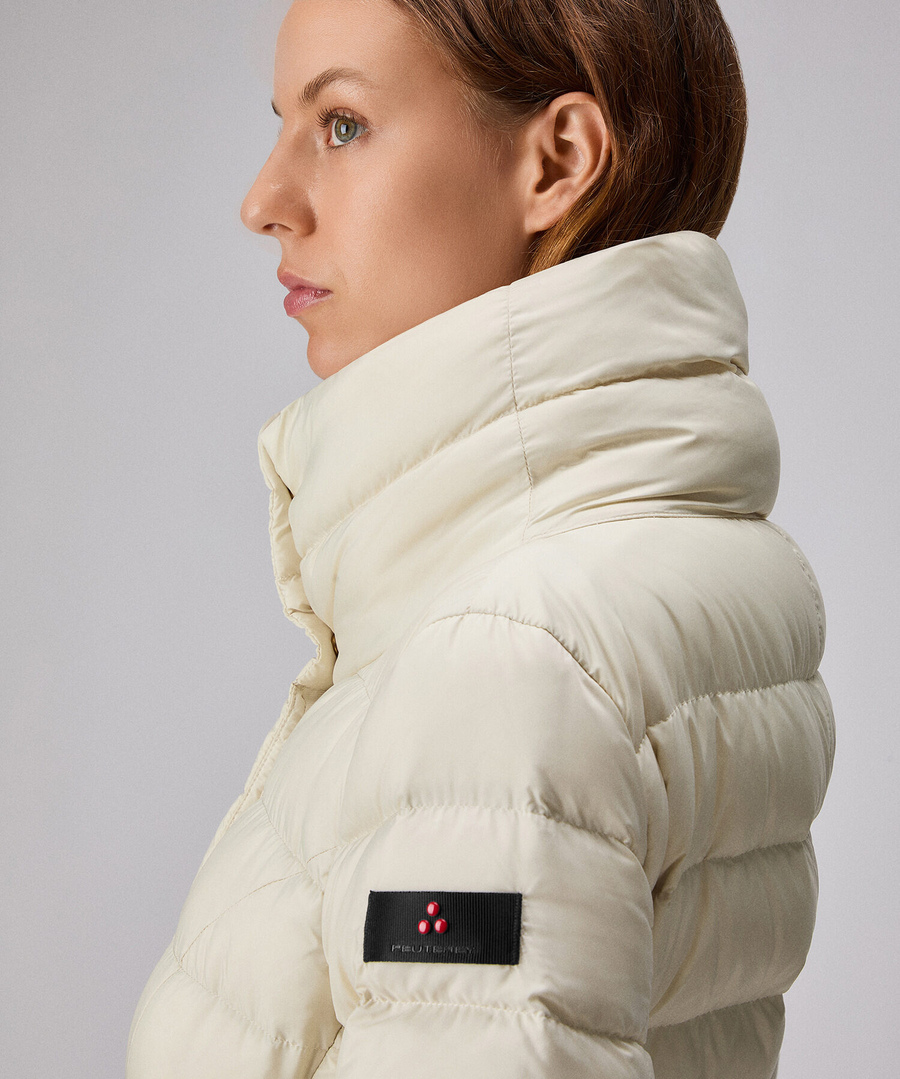 Piumino lungo PED5456 01181967 983 PEUTEREY Turtle dove 