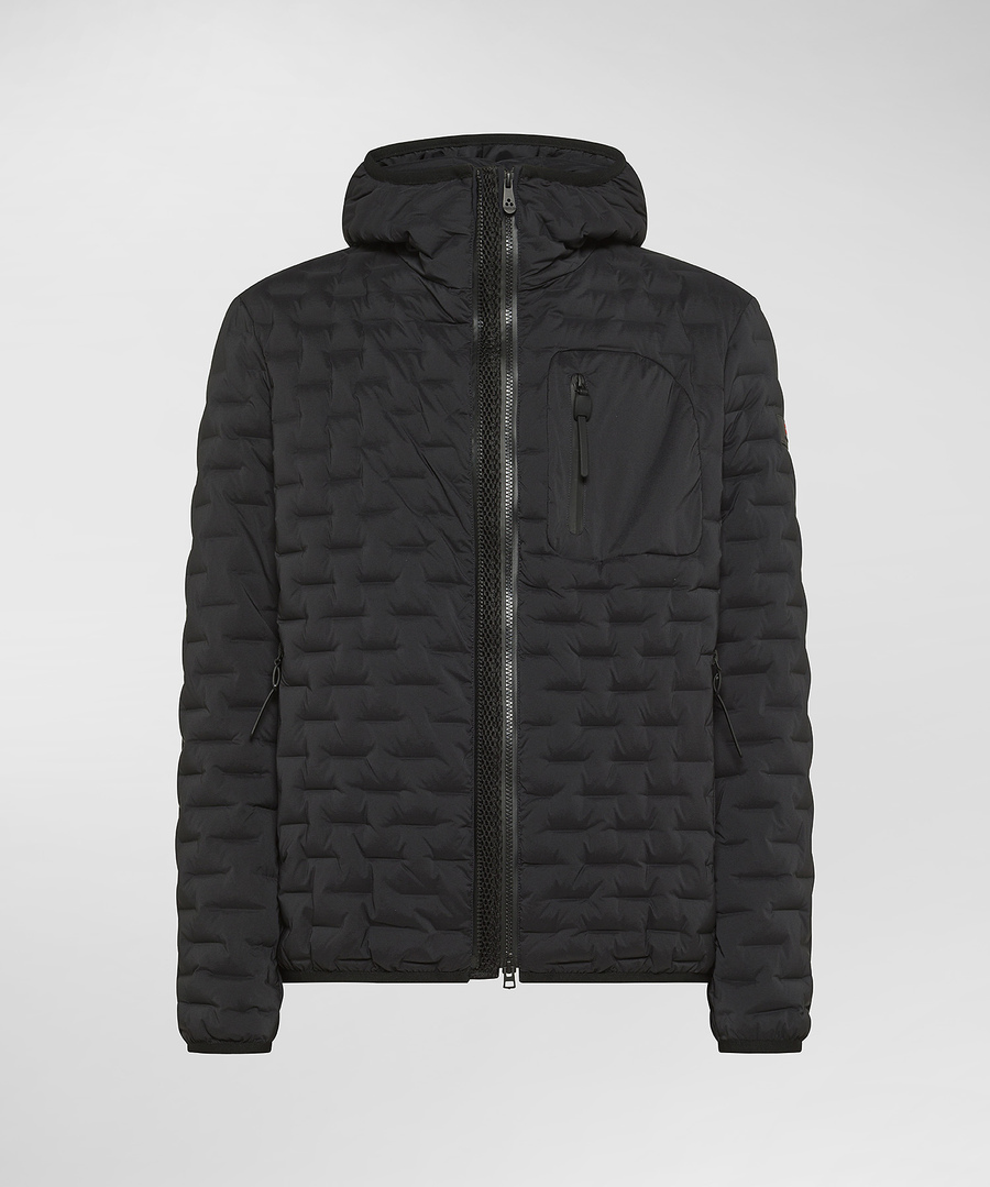 Piumino stretch con cappuccio PEU5420 01191969 NER PEUTEREY Black 