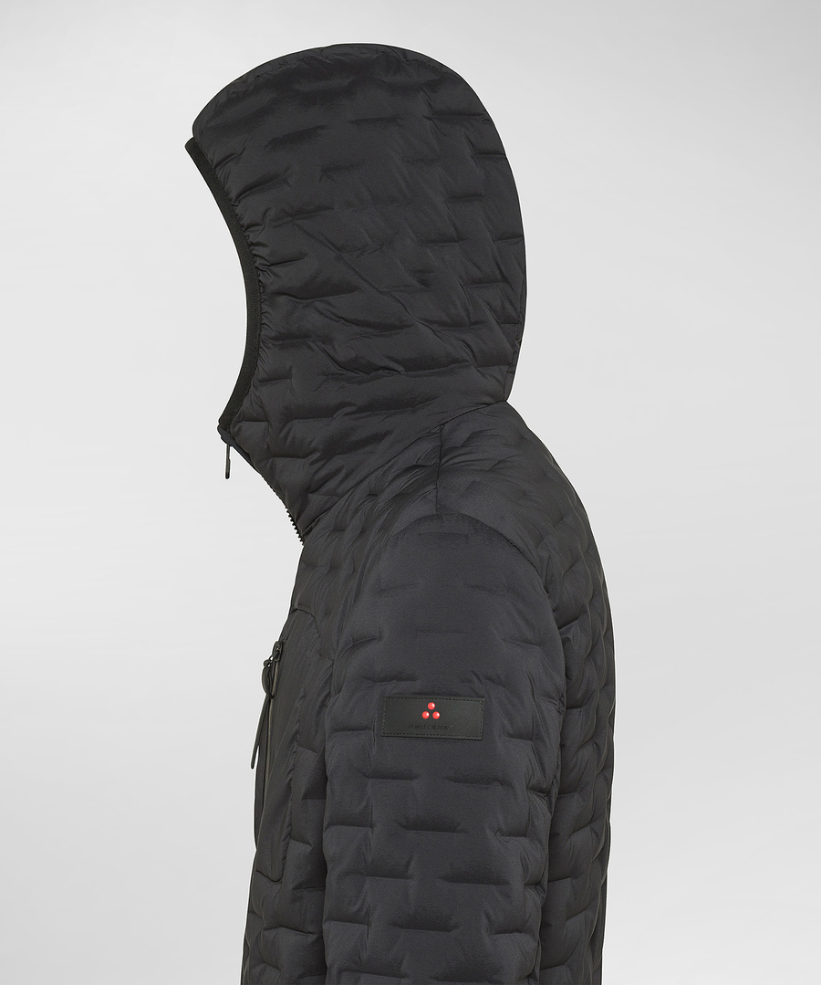Piumino stretch con cappuccio PEU5420 01191969 NER PEUTEREY Black 