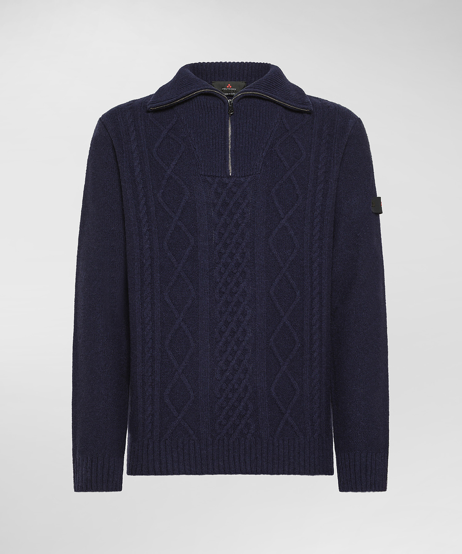 Maglia con mezza zip PEU5576 99012379 215 PEUTEREY Blue 