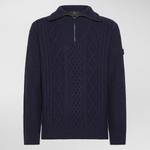 Maglia con mezza zip PEU5576 99012379 215 PEUTEREY Blue 