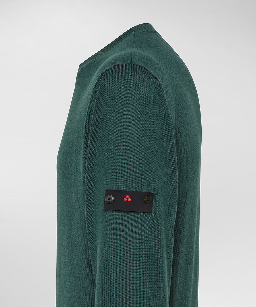 Maglia girocollo PEU5636 99012369 687 PEUTEREY Verde bottiglia 
