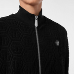 Felpa con motivo jacquard MJB3769 PTE021N 02 PHILIPP PLEIN Black 