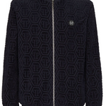 Felpa con motivo jacquard MJB3769 PTE021N 24 PHILIPP PLEIN Navy 