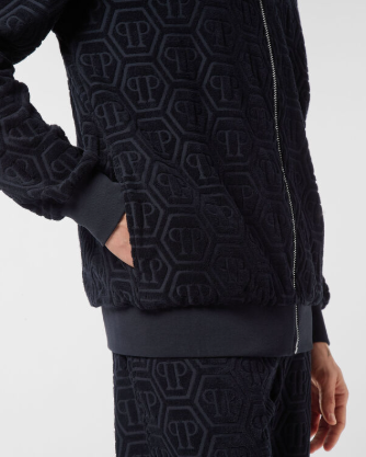 Felpa con motivo jacquard MJB3769 PTE021N 24 PHILIPP PLEIN Navy 