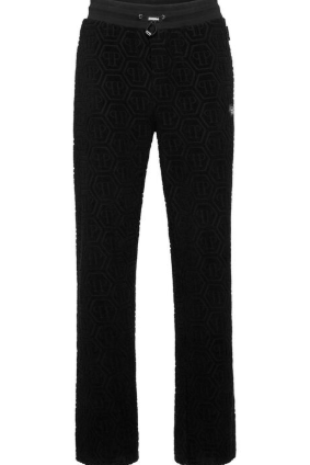 Pantaloni con motivo jacquard MJT2658 PTE021N 02 PHILIPP PLEIN Black 