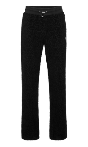Pantaloni con motivo jacquard MJT2658 PTE021N 02 PHILIPP PLEIN Black 