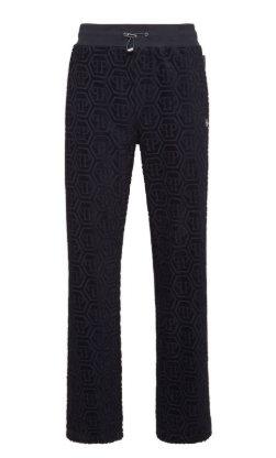Pantaloni con motivo jacquard MJT2658 PTE021N 24 PHILIPP PLEIN Navy 