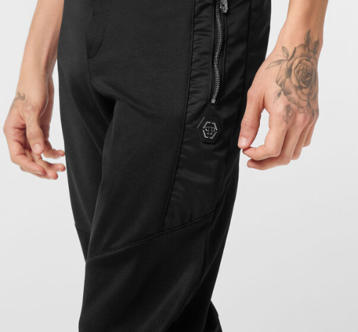 Pantalone sportivo taglio biker MJT2661 PTE003N 02 PHILIPP PLEIN Black 