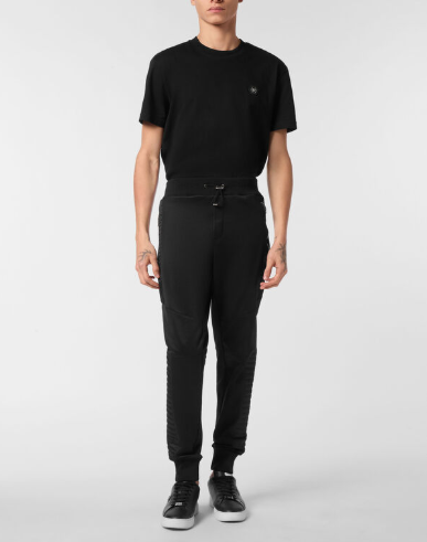 Pantalone sportivo taglio biker MJT2661 PTE003N 02 PHILIPP PLEIN Black 