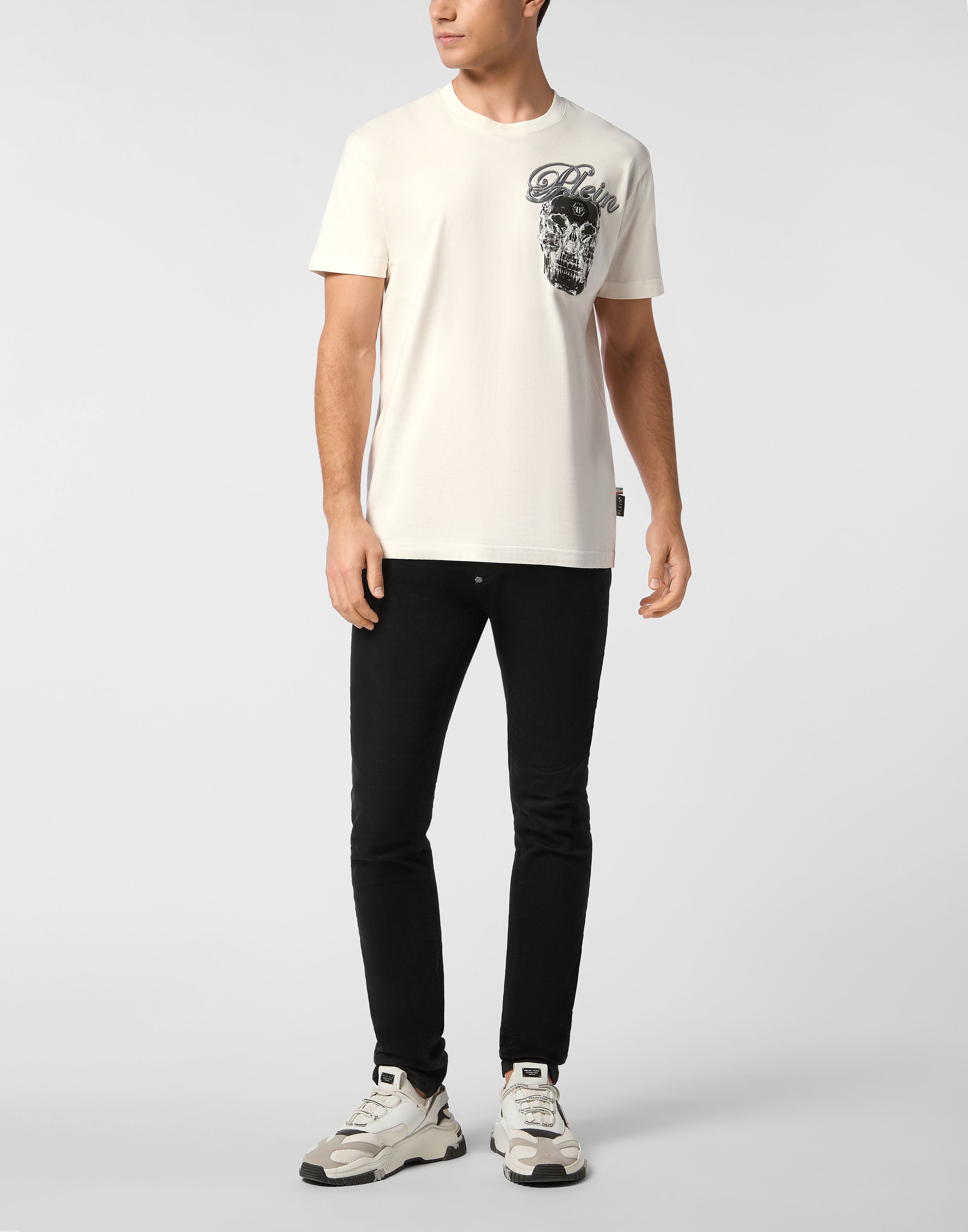 T-Shirt manica corta MTK8530 PJY002N 01OF PHILIPP PLEIN Off white 