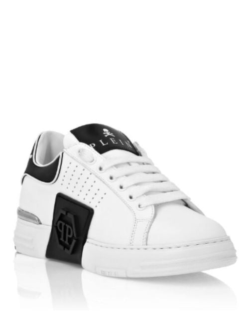 Sneakers basse in pelle USC0775 PLE005N 01 PHILIPP PLEIN White/black 