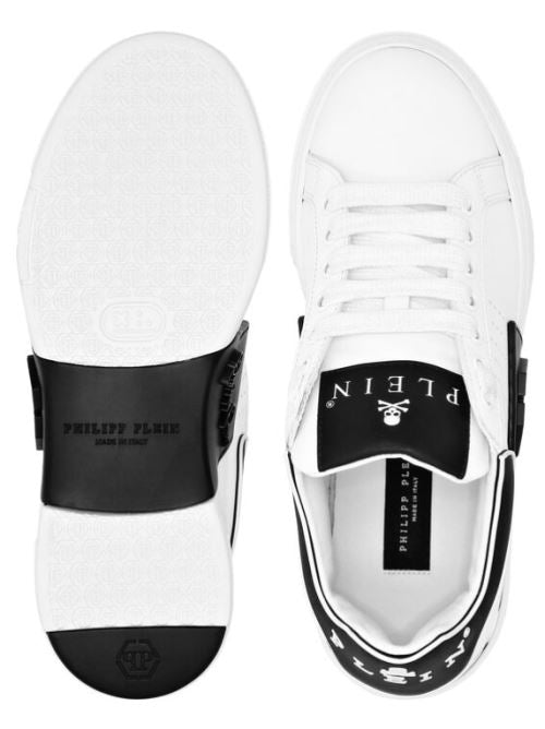 Sneakers basse in pelle USC0775 PLE005N 01 PHILIPP PLEIN White/black 