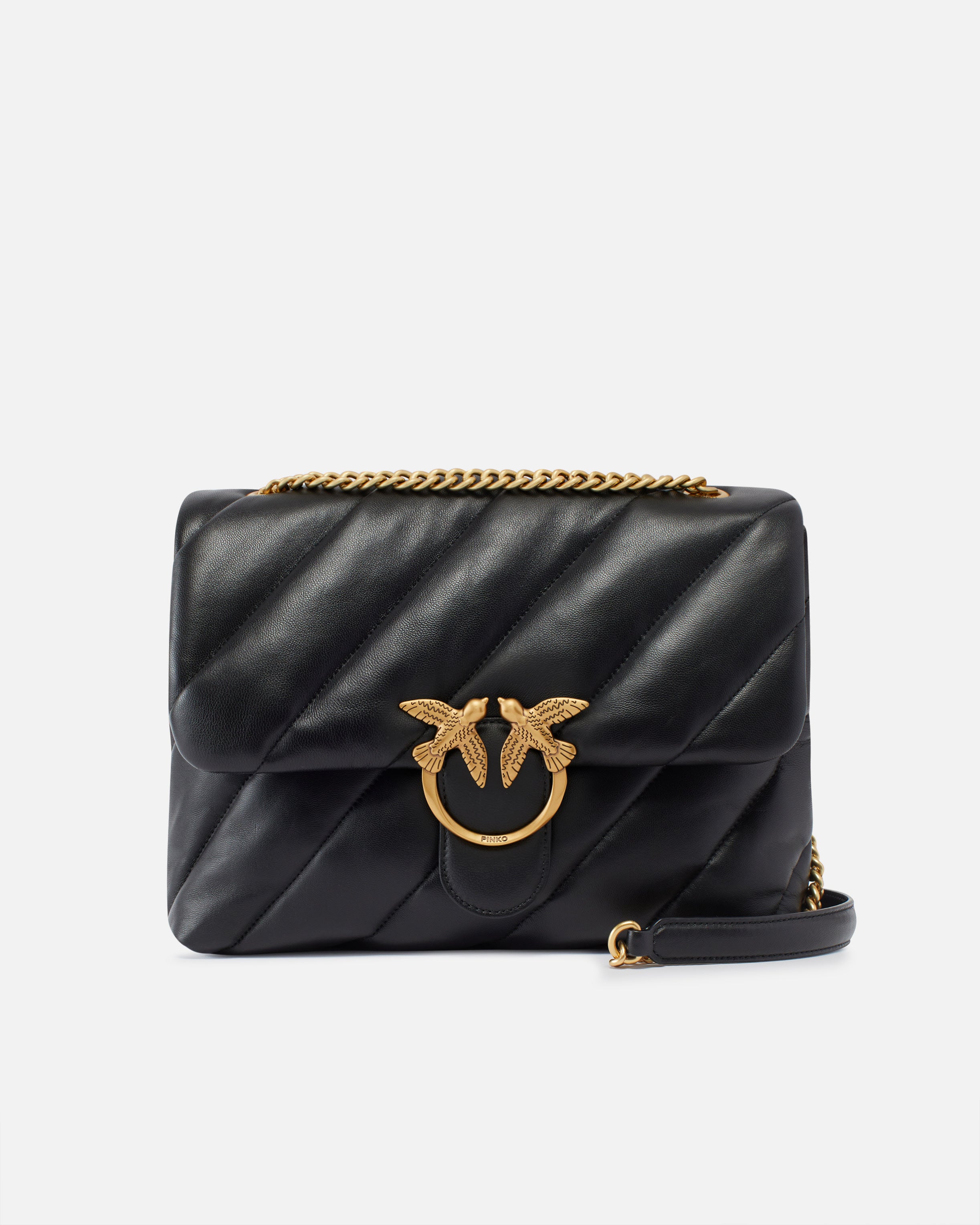 Borsa in pelle 100037A0F2 Z99Q PINKO Black 