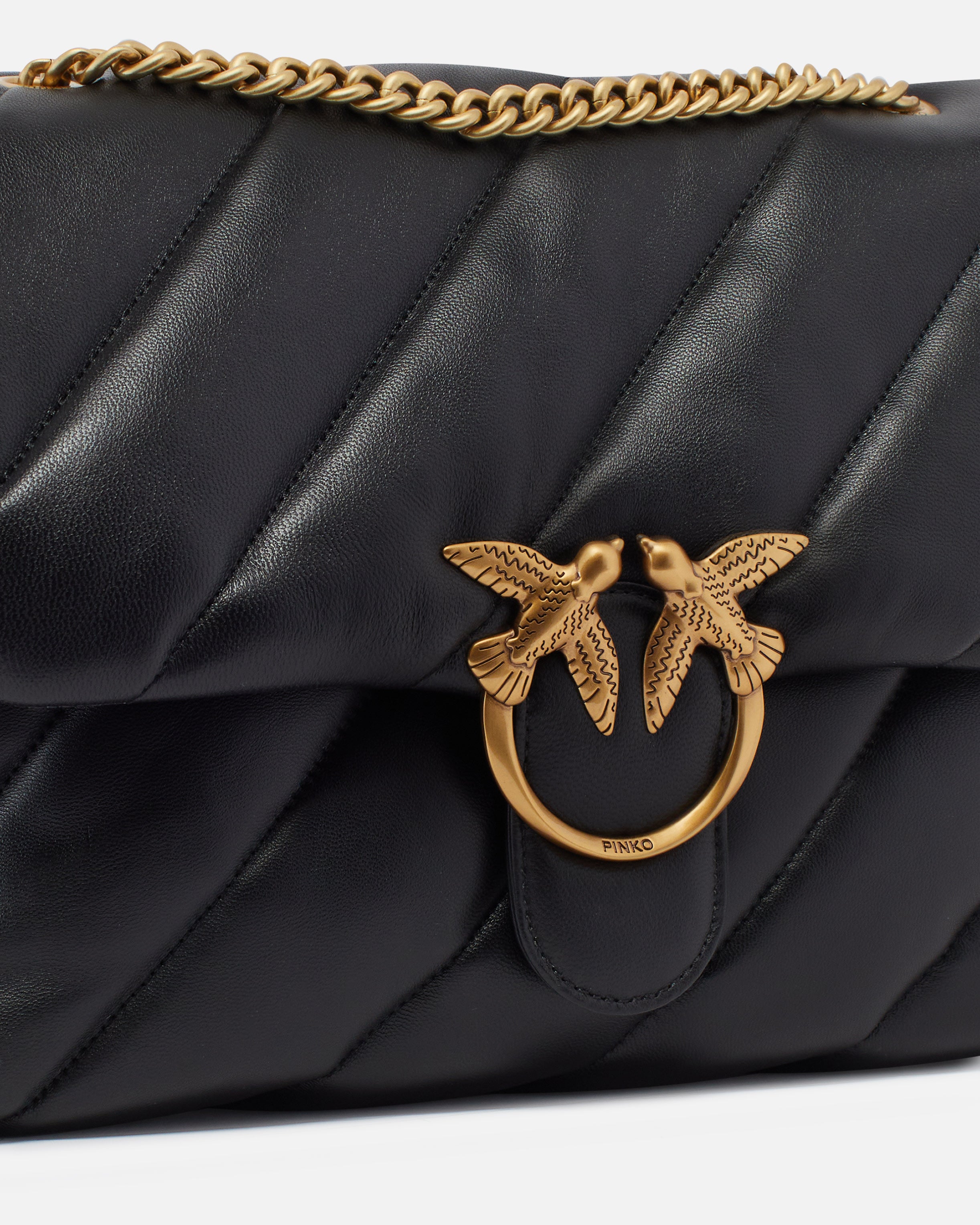 Borsa in pelle 100037A0F2 Z99Q PINKO Black 
