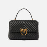 Borsa in pelle 100042A0GK Z99Q PINKO Black 