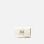 Borsa in pelle 100061A0F1 Z14O PINKO Bianco seta-old silver 