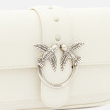 Borsa in pelle 100061A0F1 Z14O PINKO Bianco seta-old silver 