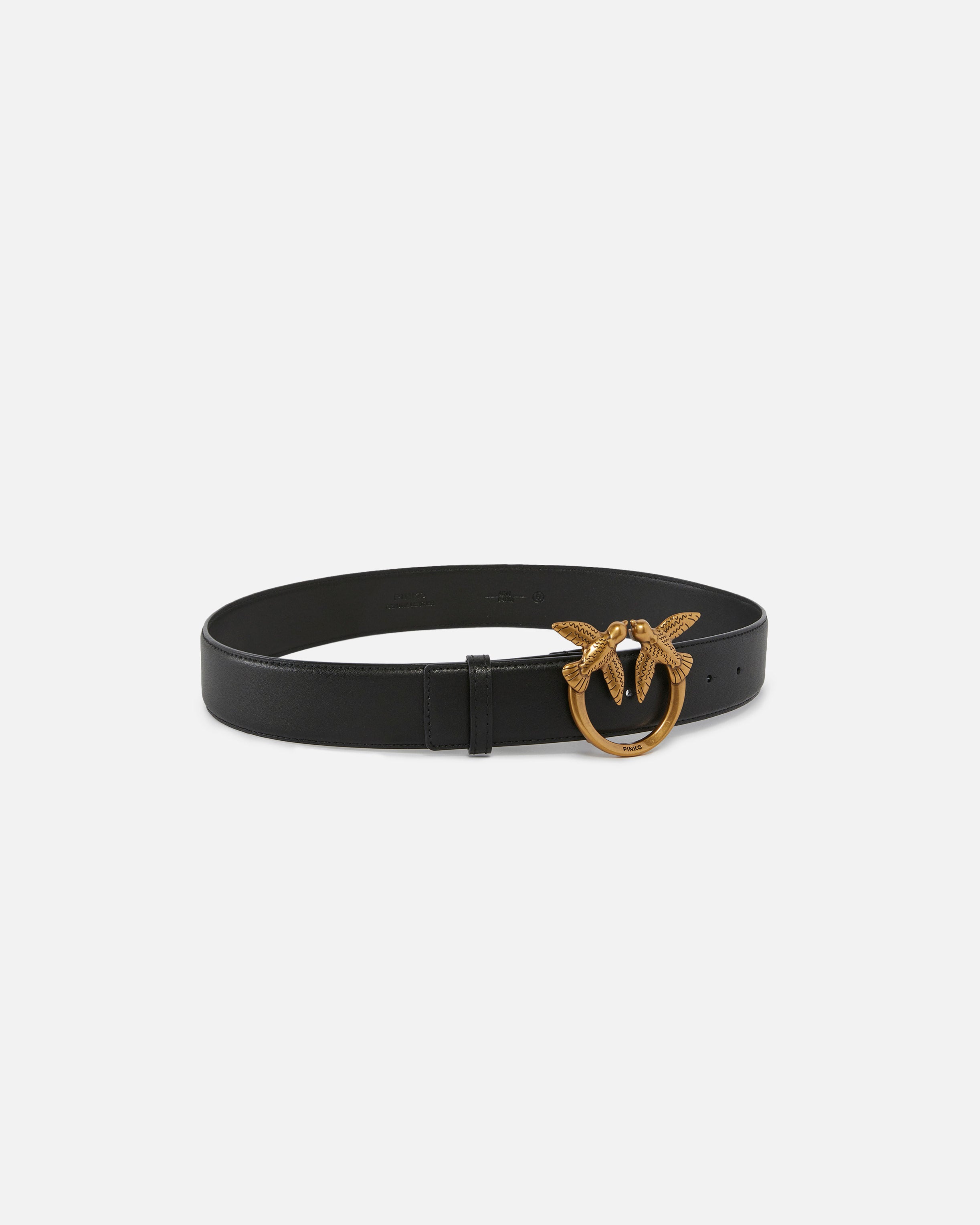 Cintura in pelle 100120A0F1 Z99Q PINKO Nero-antique gold 