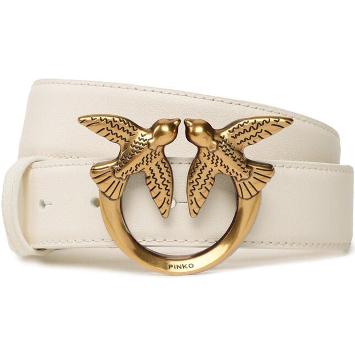 Cintura in pelle 100125A0F1 Z14Q PINKO White 