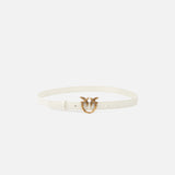 Cintura in pelle 100143A0F1 Z14Q PINKO Bianco seta-antique gold 