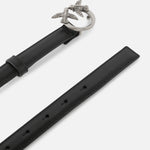 Cintura in pelle 100143A0F1 Z99O PINKO Nero/old silver 
