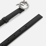Cintura in pelle 100143A0F1 Z99O PINKO Nero/old silver 
