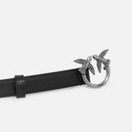 Cintura in pelle 100143A0F1 Z99O PINKO Nero/old silver 