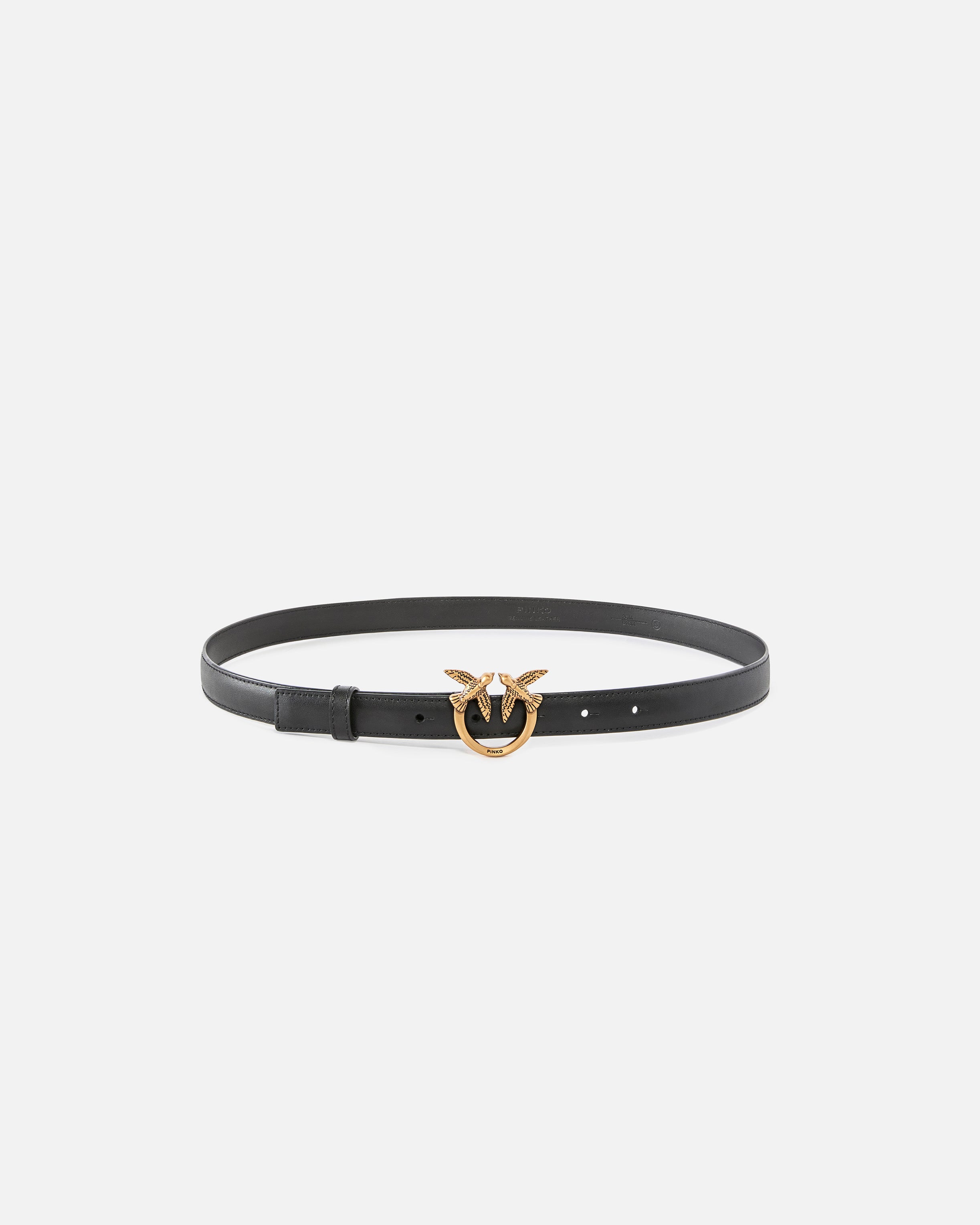 Cintura in pelle 100143A0F1 Z99Q PINKO Nero-antique gold 
