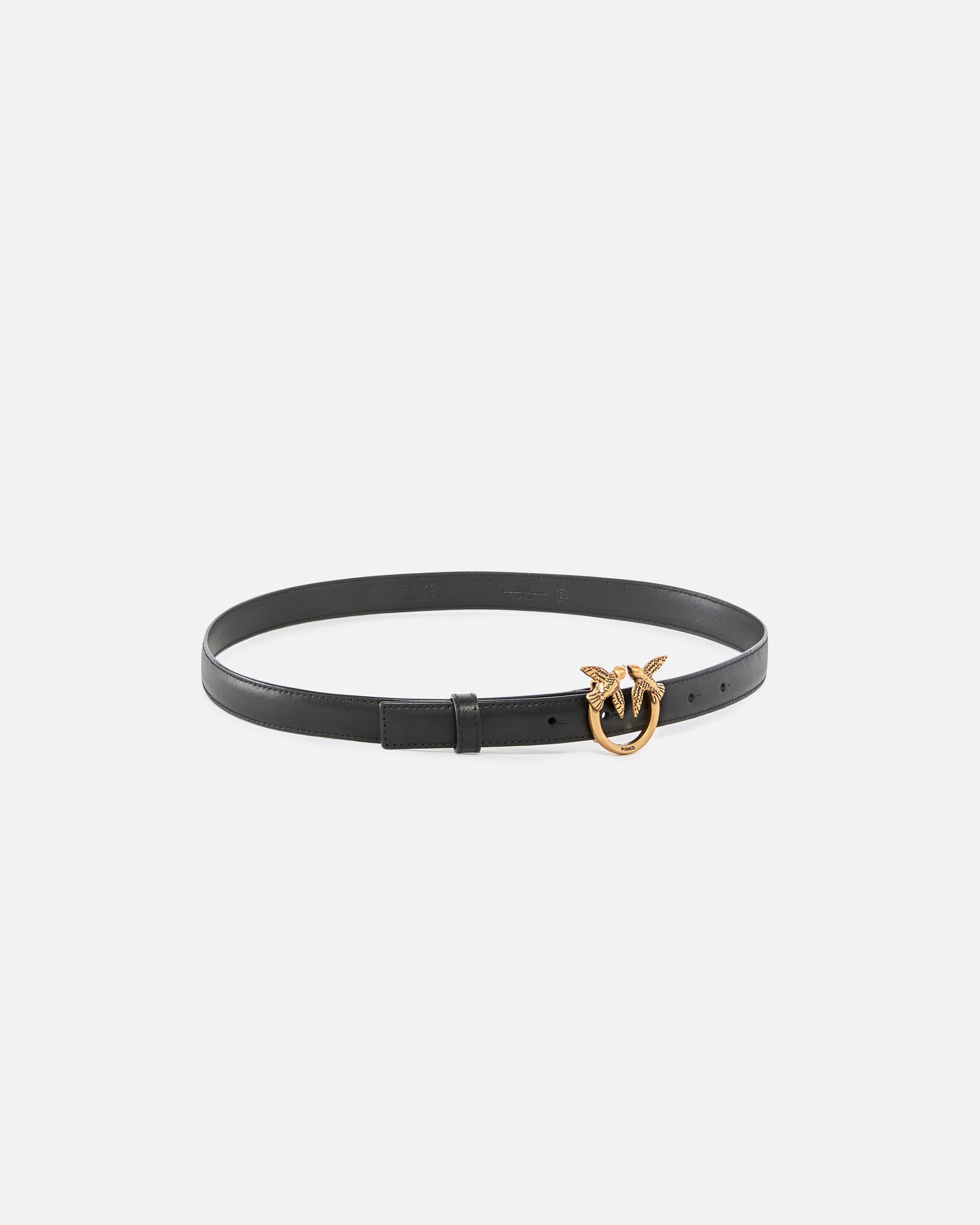 Cintura in pelle 100143A0F1 Z99Q PINKO Nero-antique gold 