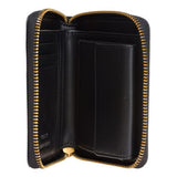 Portafoglio quadrato zip-around in pelle 100249A0F1 Z99Q PINKO Nero-antigue 