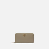 Portafoglio zip-around in pelle 100250A0F1 I68Q PINKO Noce-antique gold 