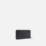 Portafoglio in nappa chevron 100250A0GK Z99Q PINKO Nero-antigue 