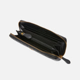 Portafoglio in nappa chevron 100250A0GK Z99Q PINKO Nero-antigue 